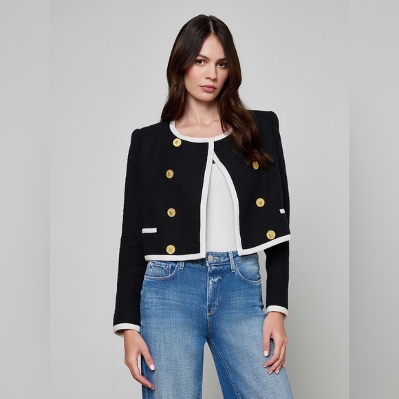 L’agence Mazikeen Tweed Jacket $725 NWT - Picture 7 of 15